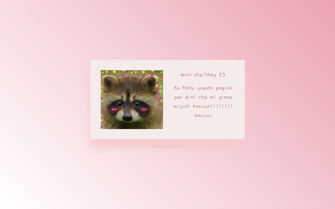 Carrd profile picture for @curveball